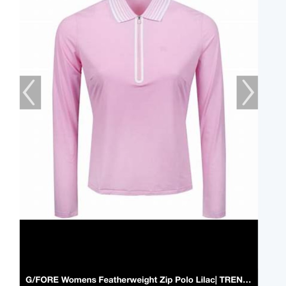 G/FORE Featherweight Long Sleeve Golf  Polo L